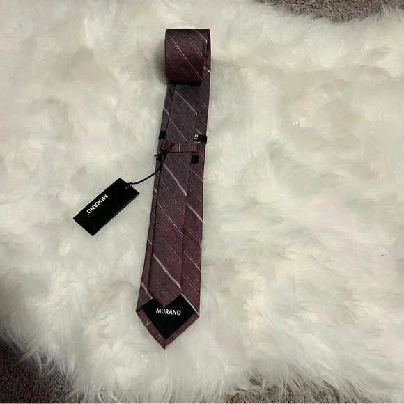 Murano men’s 100% silk tie striped - Picture 2 of 4